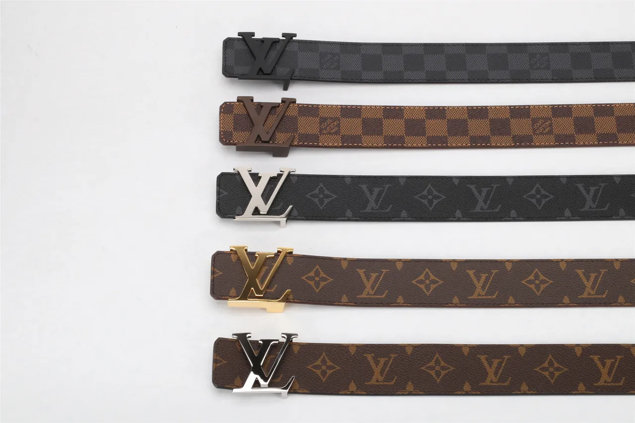 Louis Vuitton LV Belt Damier Ebène Brown Leather Belt 3