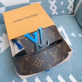 Louis Vuitton LV Initiales Monogram 涂层皮革腰带