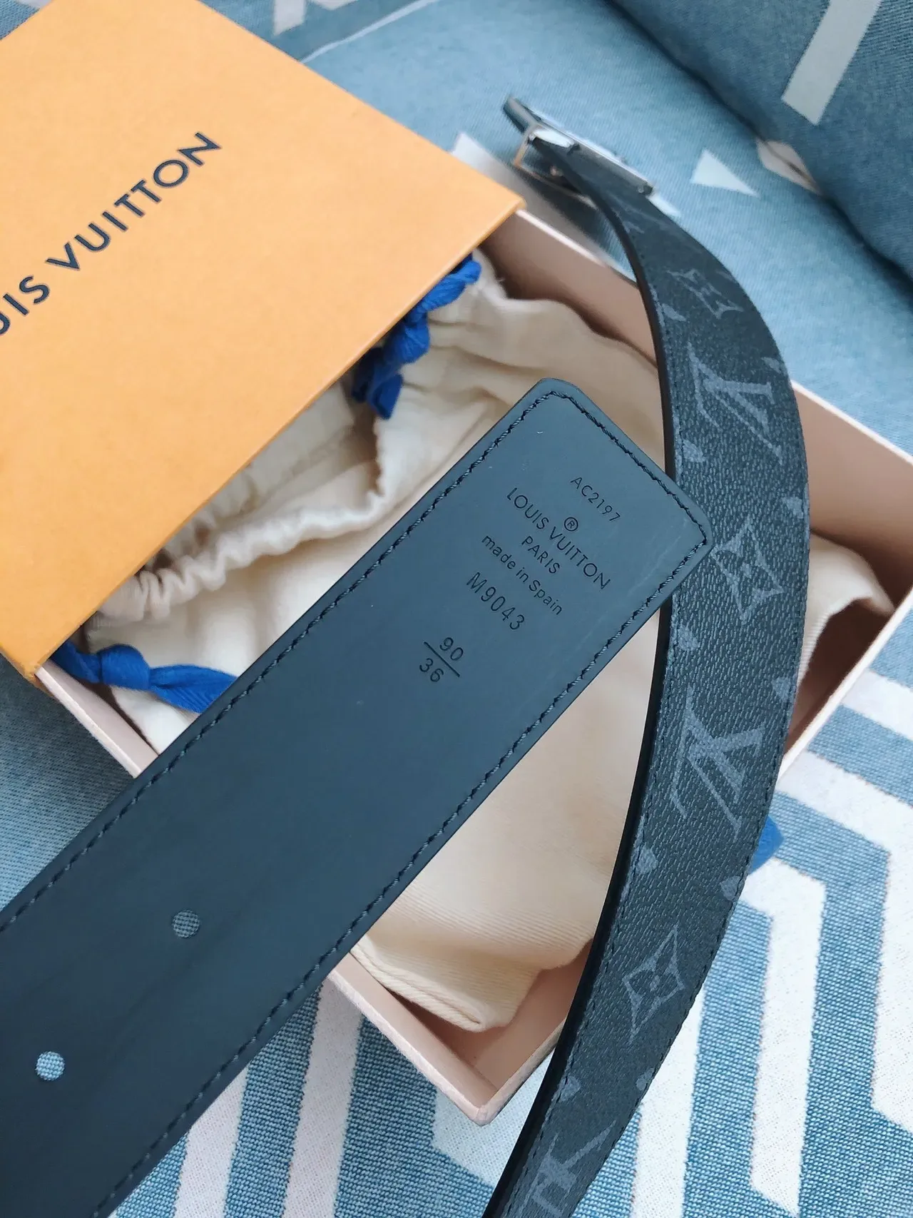 Louis Vuitton LV Initiales Monogram Leather Belt 3