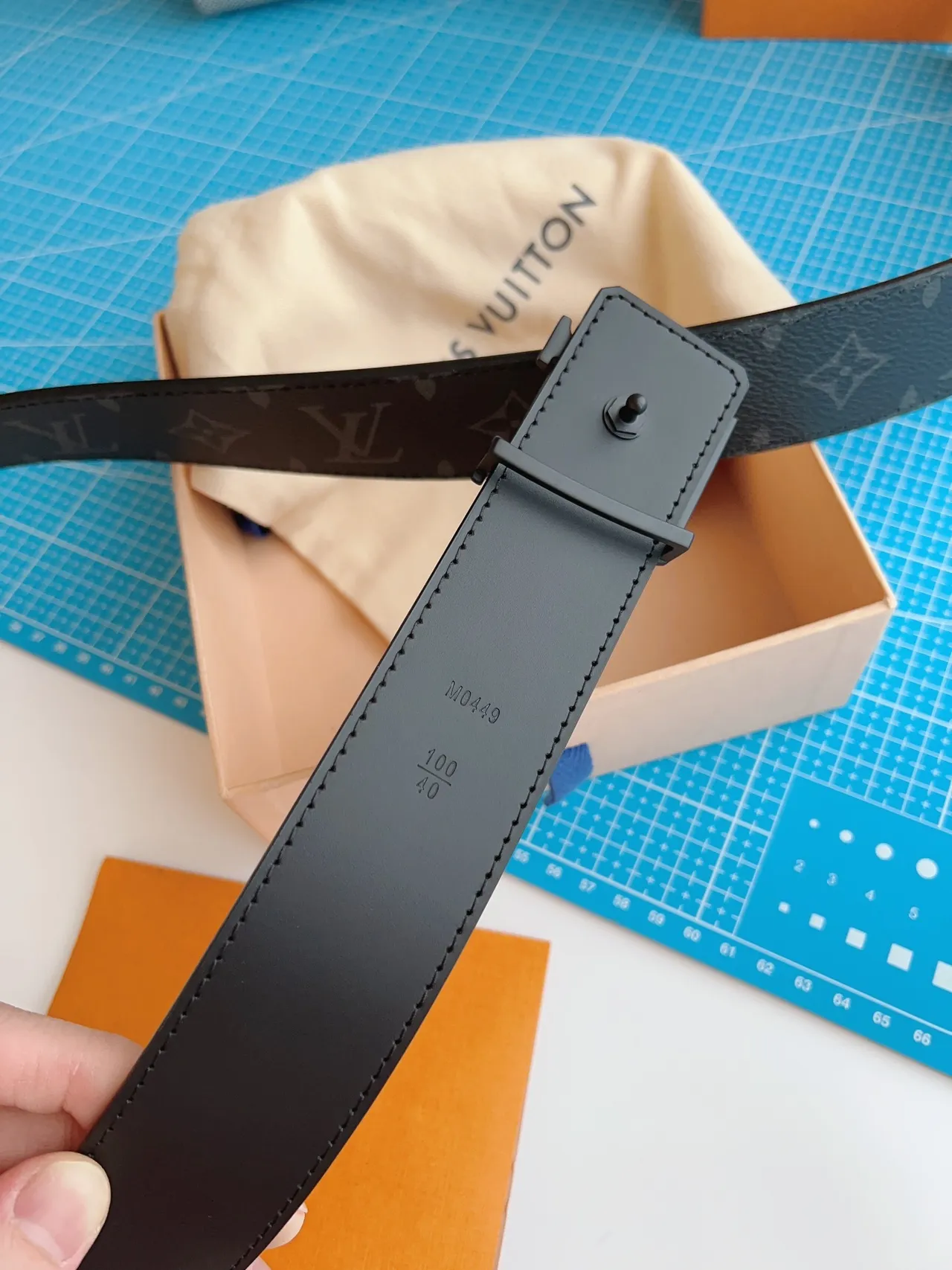 Louis Vuitton LV Initiales Monogram Leather Belt 5