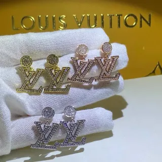 Louis Vuitton LV Monogram Pavé Cristal Brincos pendentes