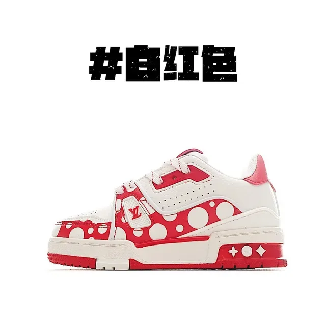 Louis Vuitton LV Trainer Black White Layered Mesh-Suede Upper Monogram Plaque Strap Lifestyle Sneakers 4