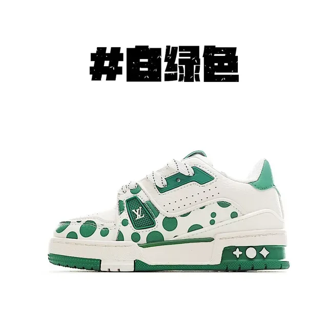 Louis Vuitton LV Trainer Black White Layered Mesh-Suede Upper Monogram Plaque Strap Lifestyle Sneakers 7