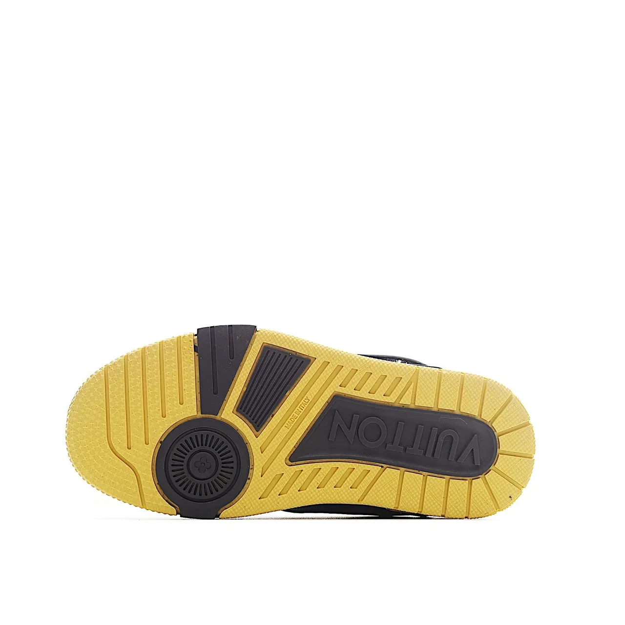 Louis Vuitton LV Trainer Black White Layered Mesh-Suede Upper Monogram Plaque Strap Lifestyle Sneakers 13