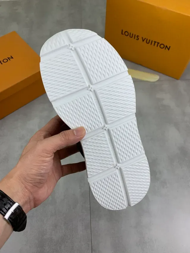 Louis Vuitton LV Trainer Brown White Monogram Canvas Oversized Logo Lifestyle Sneakers 2