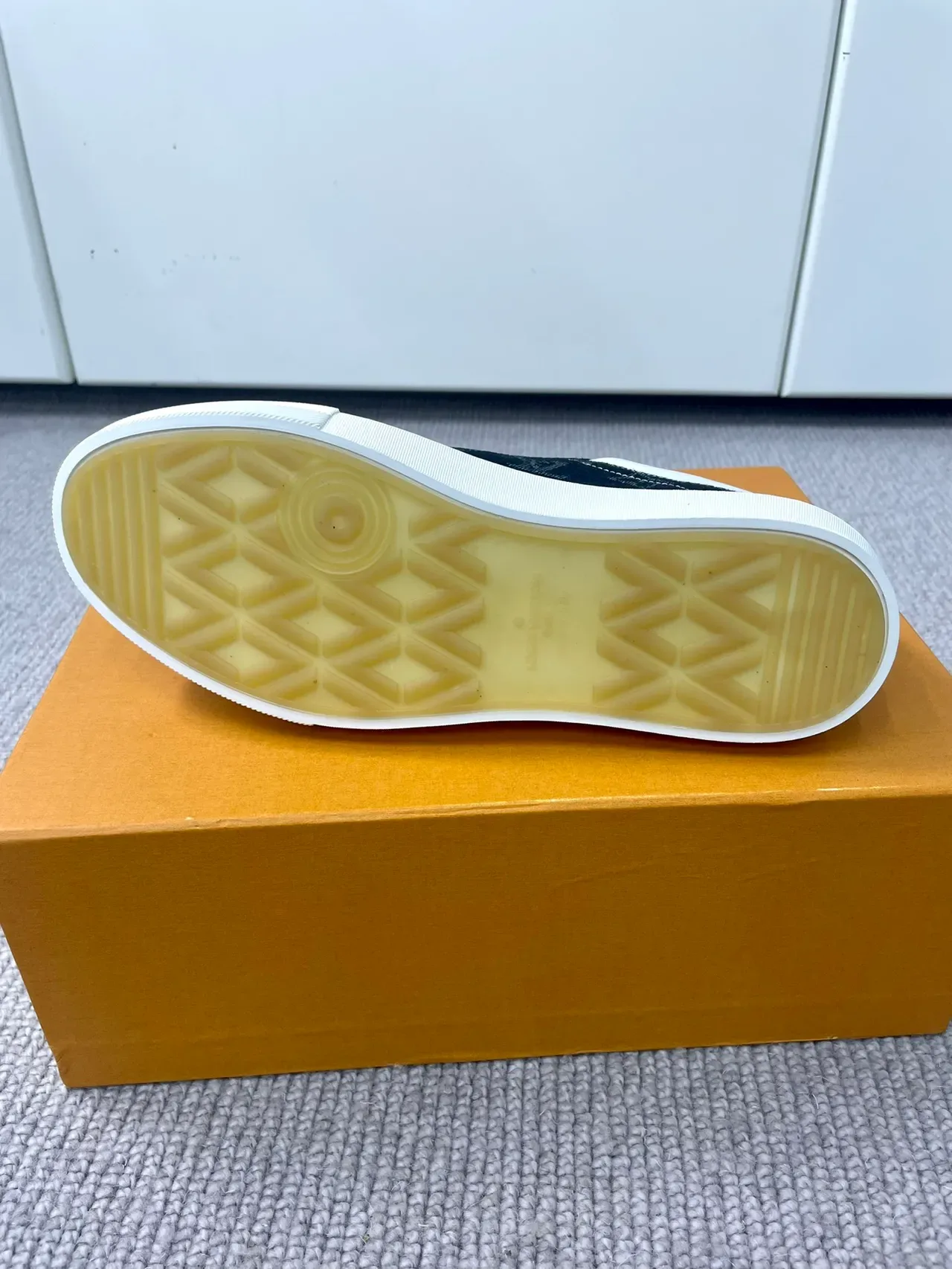 Louis Vuitton LV Trainer Sneakers Lifestyle Navy White Monogram Canvas Cupsole 2