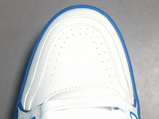 Louis Vuitton LV Trainer White Blue Low-Top Leather Upper Lifestyle Sneakers 4