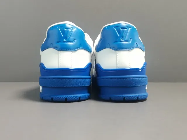 Louis Vuitton LV Trainer White Blue Low-Top Leather Upper Lifestyle Sneakers 18