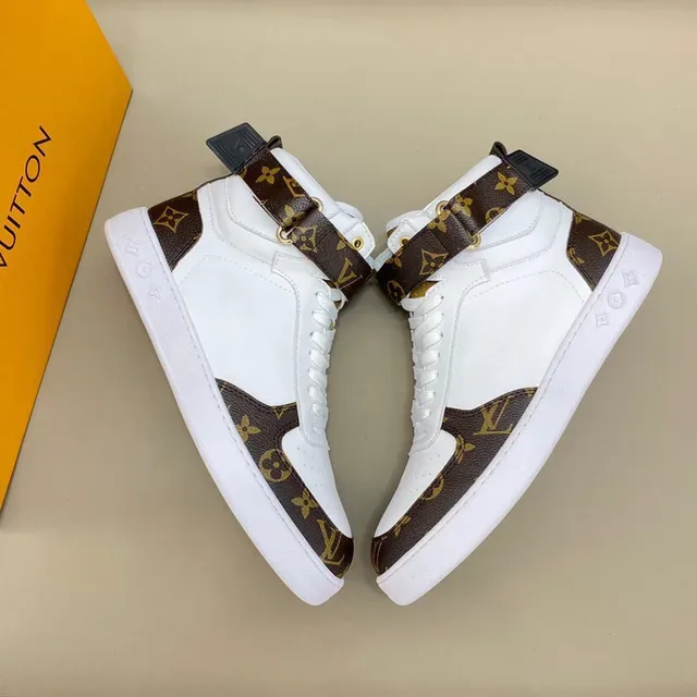 Louis Vuitton LV Trainer White Brown High-Top Monogram Canvas Lifestyle Sneakers 8