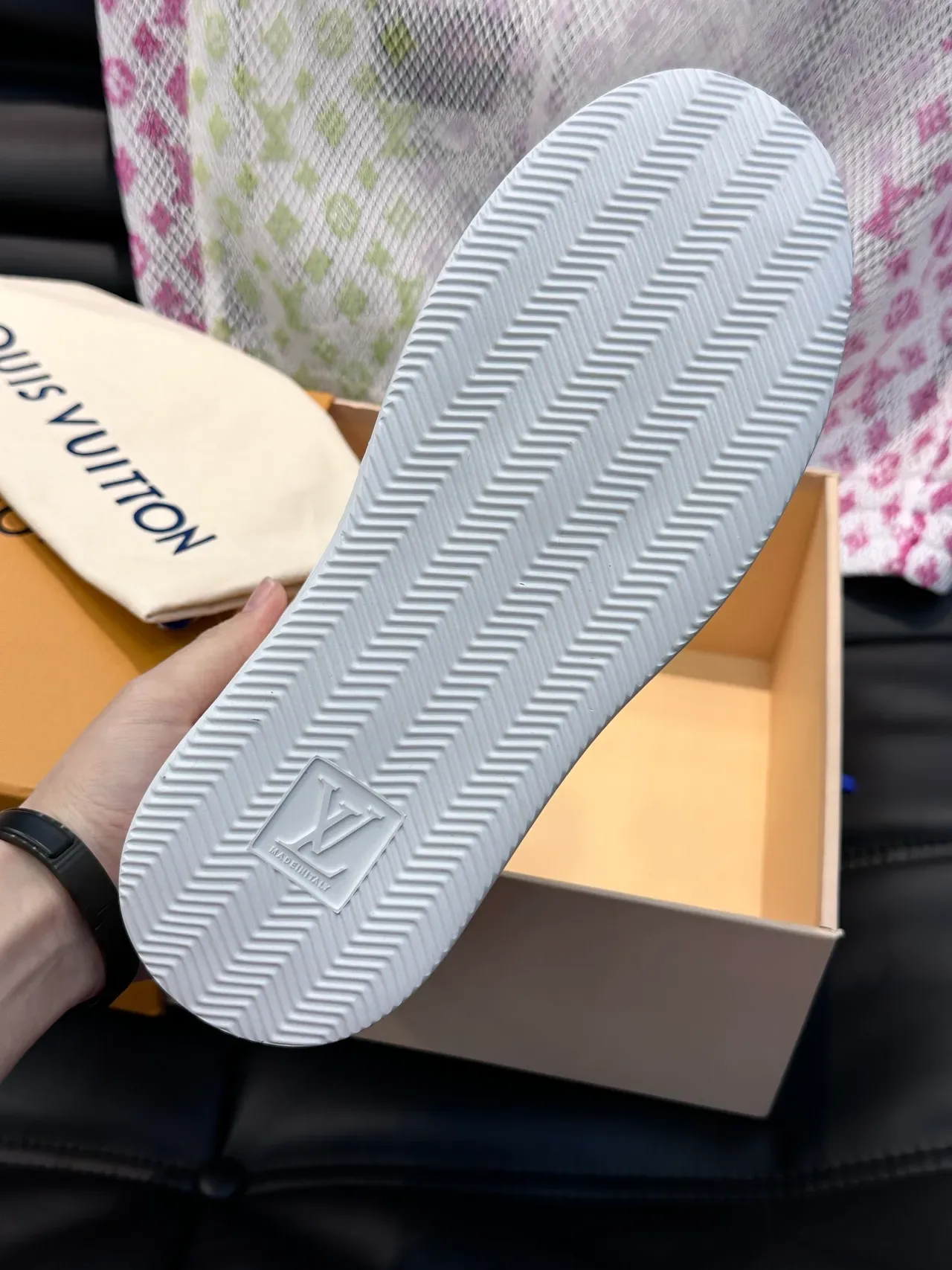 Louis Vuitton LV Trainer Blanc Marron Chaussures Low Top Semelle Plateforme Lifestyle Sneakers 2