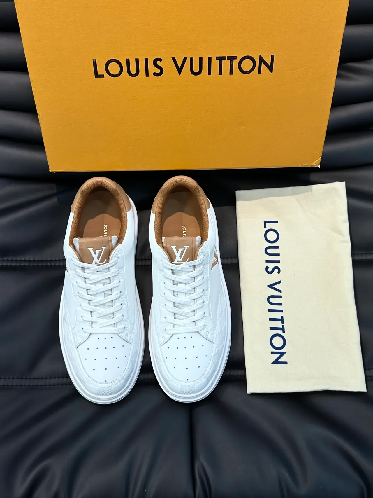 Louis Vuitton LV Trainer Blanc Marron Chaussures Low Top Semelle Plateforme Lifestyle Sneakers 4