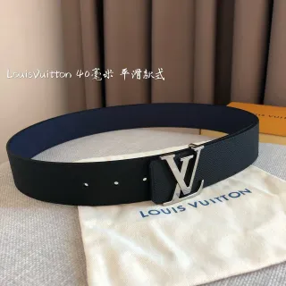 Louis Vuitton LV Twist Belt Preto e Marinho Epi Couro Cinto