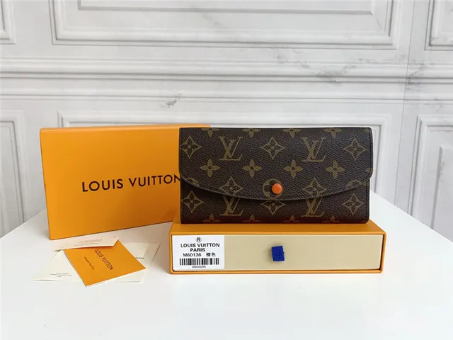 Louis Vuitton Monogram Canvas Envelope Flap Long Wallet 10
