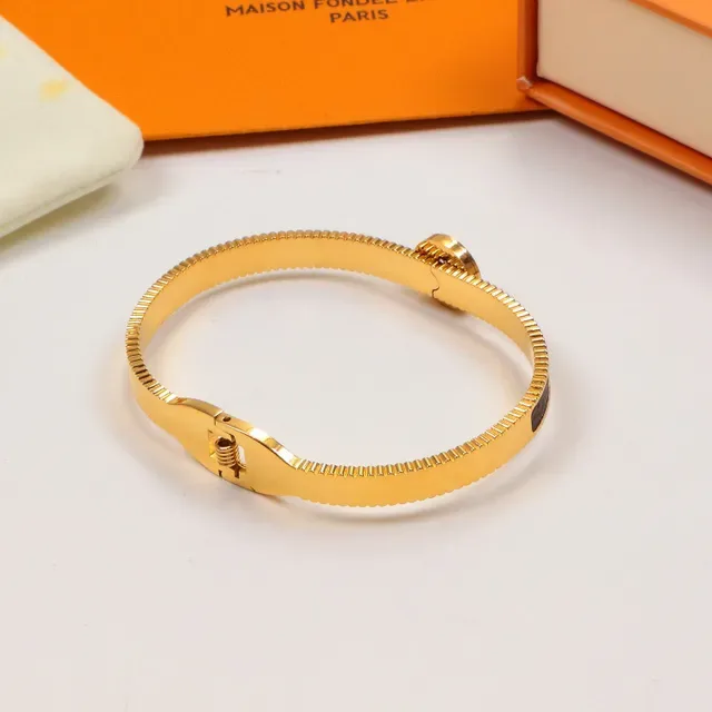 Louis Vuitton Monogram Canvas Hinged Bangle Bracelet 2