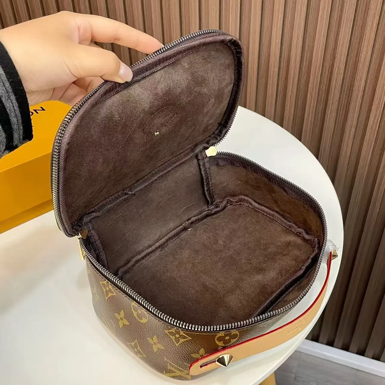 Louis Vuitton Monogram Canvas Structured Top Handle Boston Bag 2