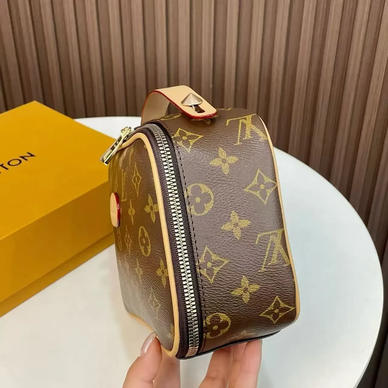 Louis Vuitton Monogram Canvas Structured Top Handle Boston Bag 10