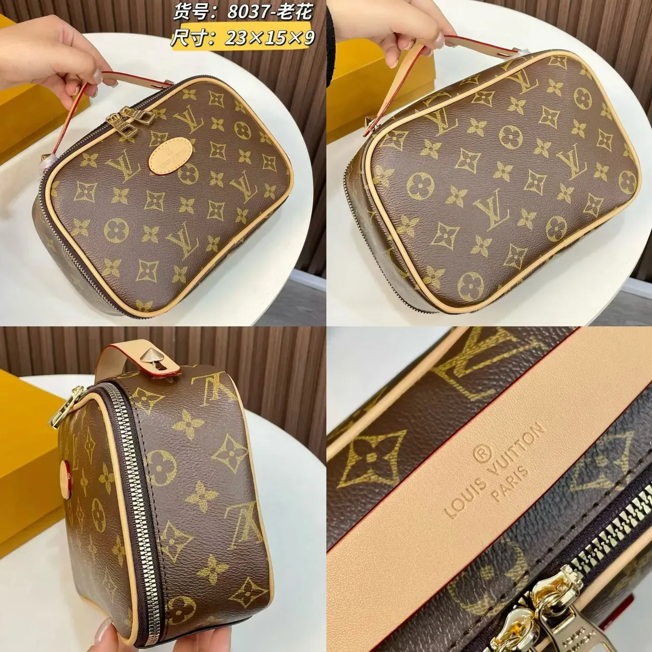 Louis Vuitton Monogram Canvas Structured Top Handle Boston Bag 18