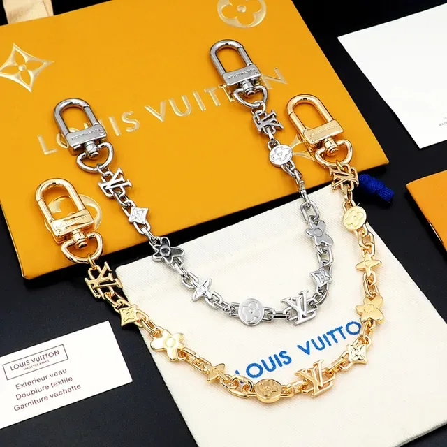 Louis Vuitton Monogram Charm Chain Gold-Tone Bracelet 4