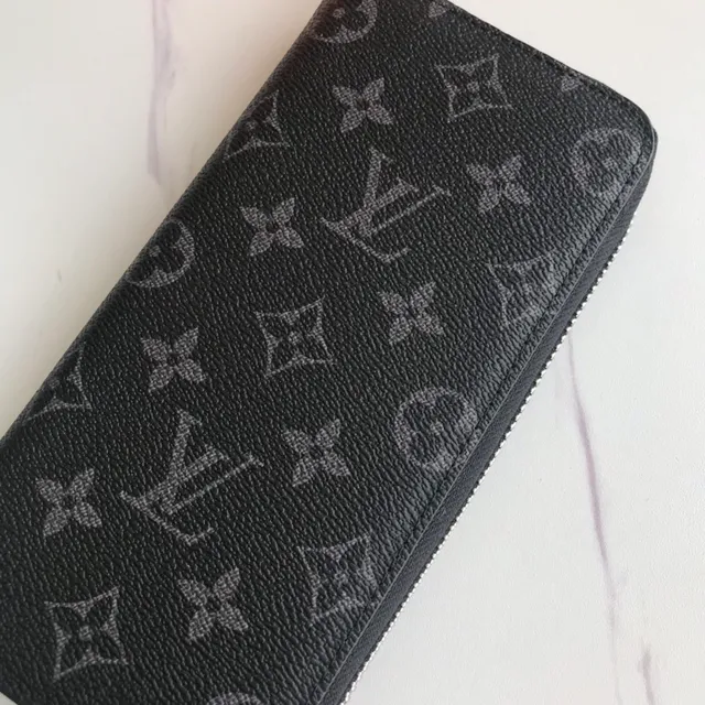 Louis Vuitton Monogram चिकना चमड़ा लॉन्ग वॉलेट 2