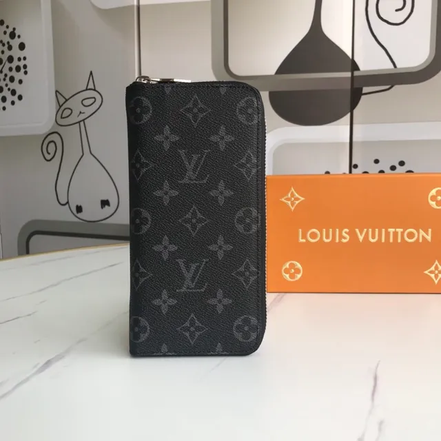 Louis Vuitton Monogram चिकना चमड़ा लॉन्ग वॉलेट 4