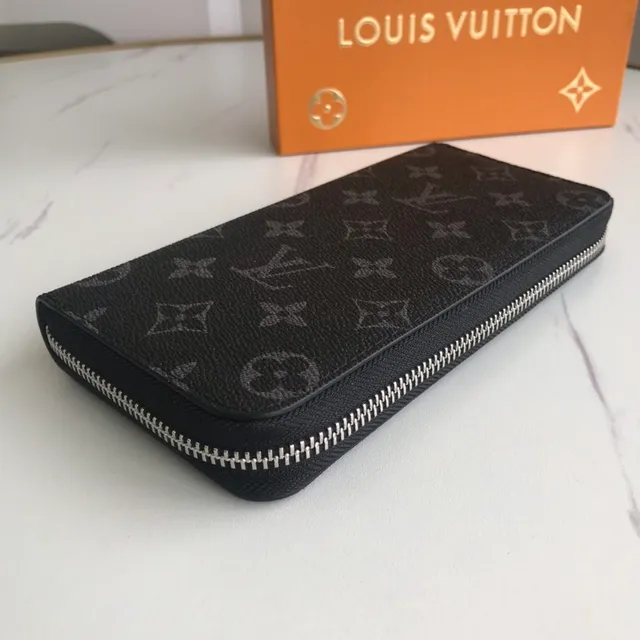 Louis Vuitton Monogram चिकना चमड़ा लॉन्ग वॉलेट 6