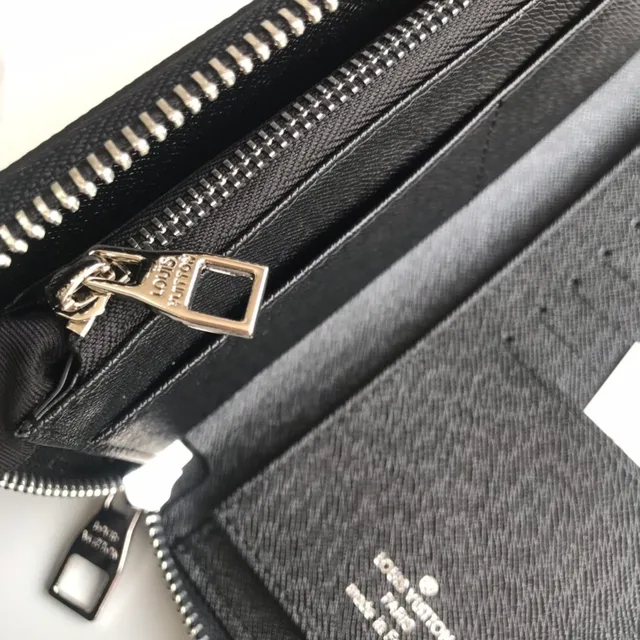 Louis Vuitton Monogram चिकना चमड़ा लॉन्ग वॉलेट 9