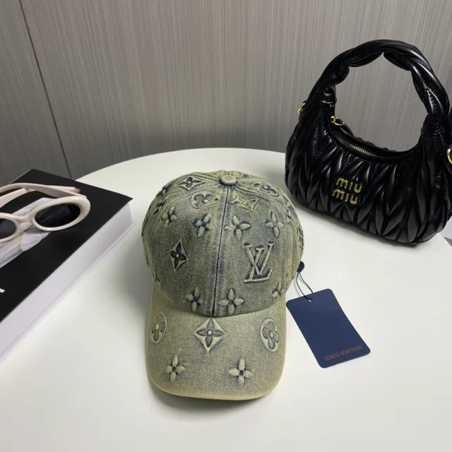 Louis Vuitton 蒙特拉蒙刺绣 洗褪橄榄绿牛仔布 棒球帽 2