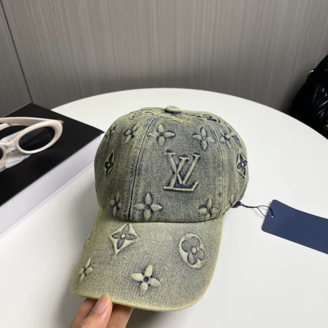 Louis Vuitton 蒙特拉蒙刺绣 洗褪橄榄绿牛仔布 棒球帽 3