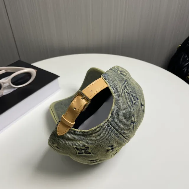 Louis Vuitton 蒙特拉蒙刺绣 洗褪橄榄绿牛仔布 棒球帽 4