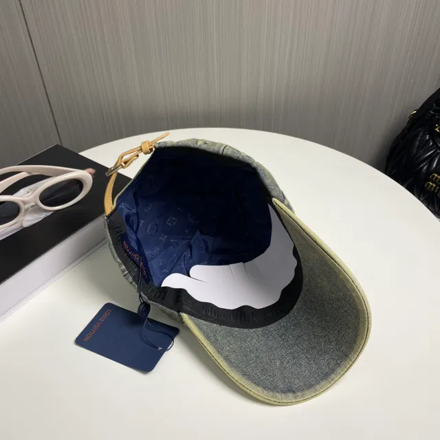 Louis Vuitton 蒙特拉蒙刺绣 洗褪橄榄绿牛仔布 棒球帽 5