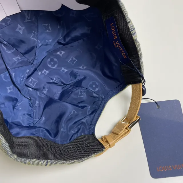 Louis Vuitton 蒙特拉蒙刺绣 洗褪橄榄绿牛仔布 棒球帽 8