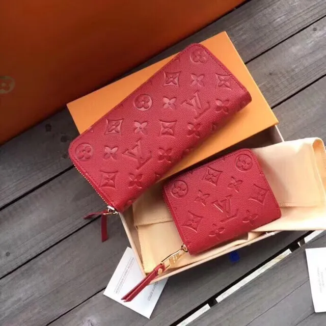 Louis Vuitton Monogram Empreinte Magenta Long Wallet 19