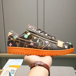 Louis Vuitton Tênis Lifestyle Monograma Floral com Zíper Low-Top