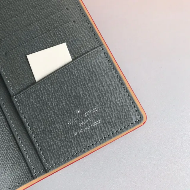 Louis Vuitton Monogram लंबा बटुआ भूरा और नारंगी 4