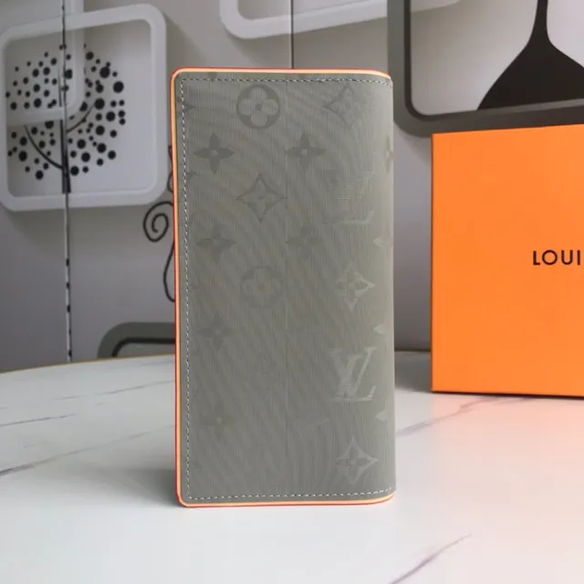 Louis Vuitton Monogram लंबा बटुआ भूरा और नारंगी 7