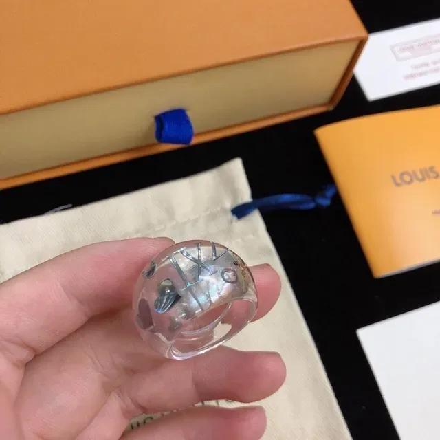 Louis Vuitton Monogram World Tour Transparent Resin Ring 5