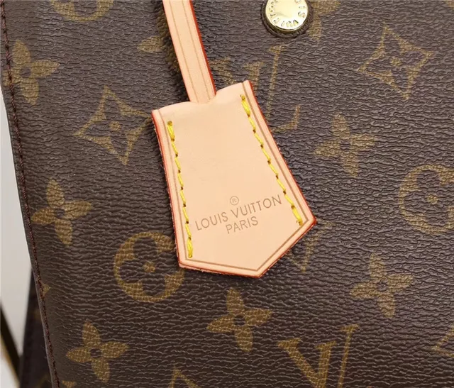 Louis Vuitton Neverfull 印花帆布棕色手提袋 4