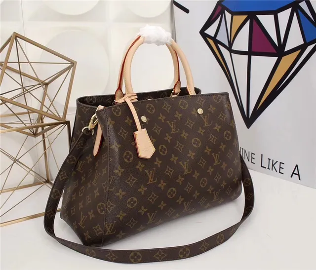Louis Vuitton Neverfull 印花帆布棕色手提袋 9