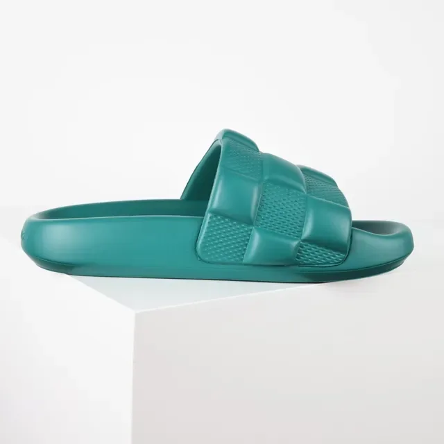 लुई विटन Pool Slide Teal क्विल्टेड स्ट्रैप स्लिपर 7