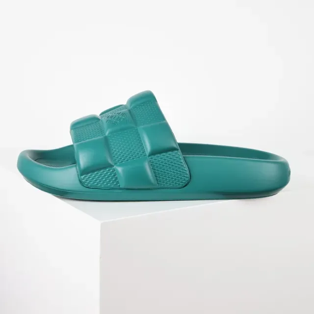 लुई विटन Pool Slide Teal क्विल्टेड स्ट्रैप स्लिपर 9