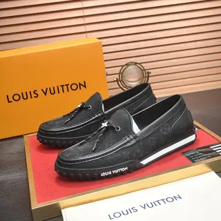 Louis Vuitton Run Away কালো Monogram ক্যানভাস লোফার