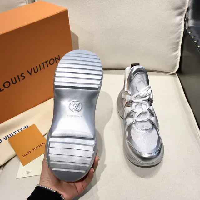 Louis Vuitton Run Away Metallic Silver Lifestyle Sneakers 3