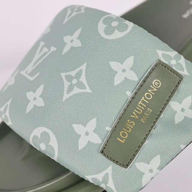 Louis Vuitton Run Away Mint Green Monogram Slipper 6