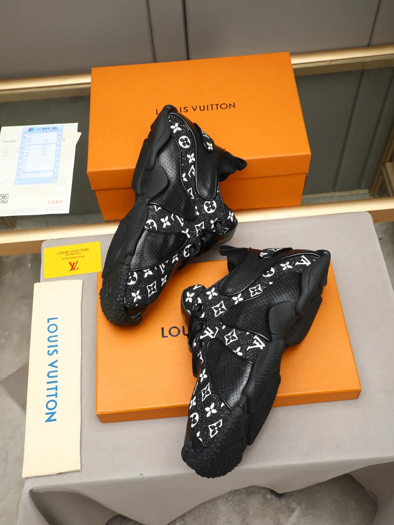 Louis Vuitton Run Away Monogram-Print Black Lifestyle Sneakers 3