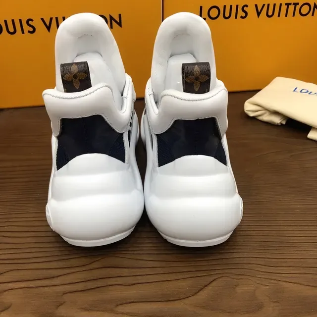 Louis Vuitton Run Away Navy and White sneakers lifestyle 2