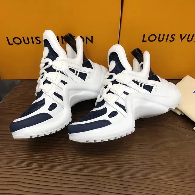 Louis Vuitton Run Away Navy and White sneakers lifestyle 5