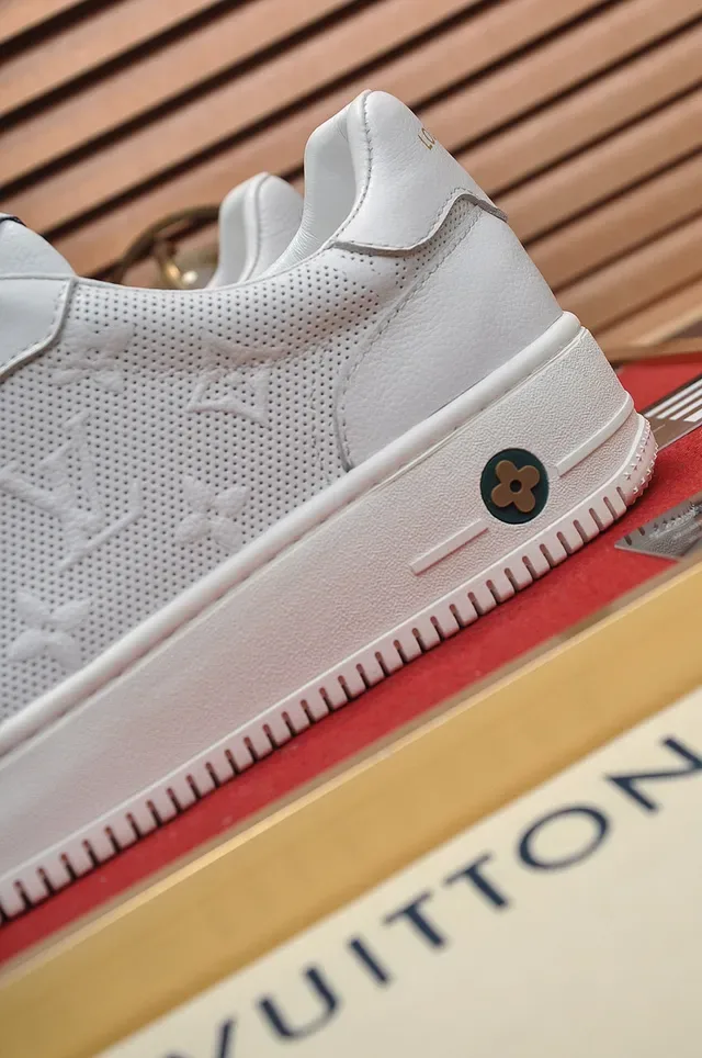 Louis Vuitton Run Away White Perforated Monogram Lifestyle Sneakers 2