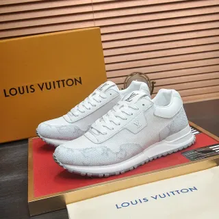 Louis Vuitton Run Away Brancas Textil Estilo de Vida Tênis