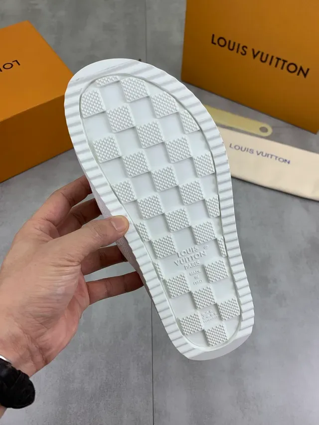Louis Vuitton Slide White Perforated Monogram Strap Flat Sole Slippers 2
