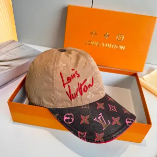 Louis Vuitton 双色 花押字 刺绣 文字 棒球帽